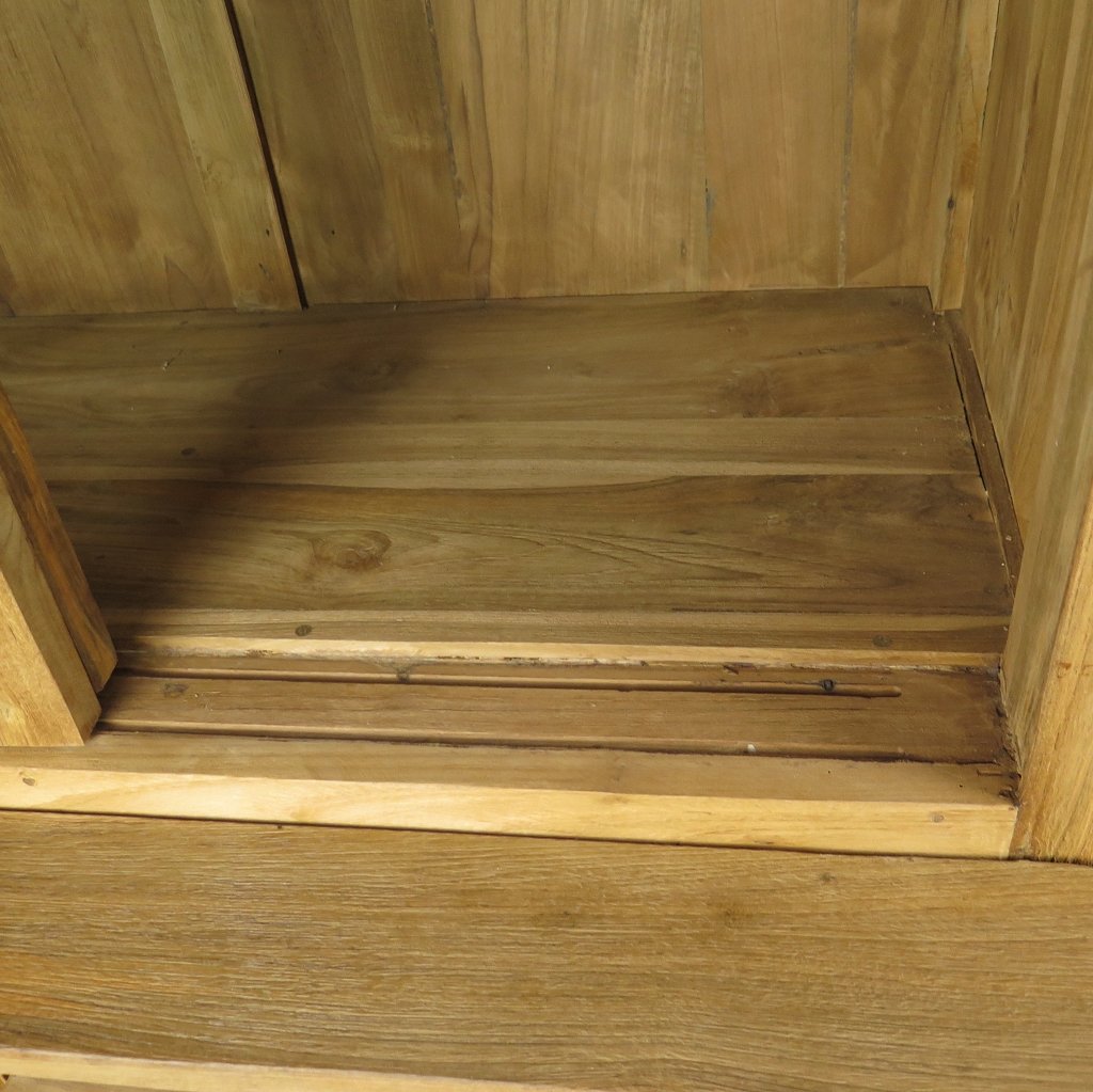 Vitrine Bücherschrank Teakholz 2,50 m