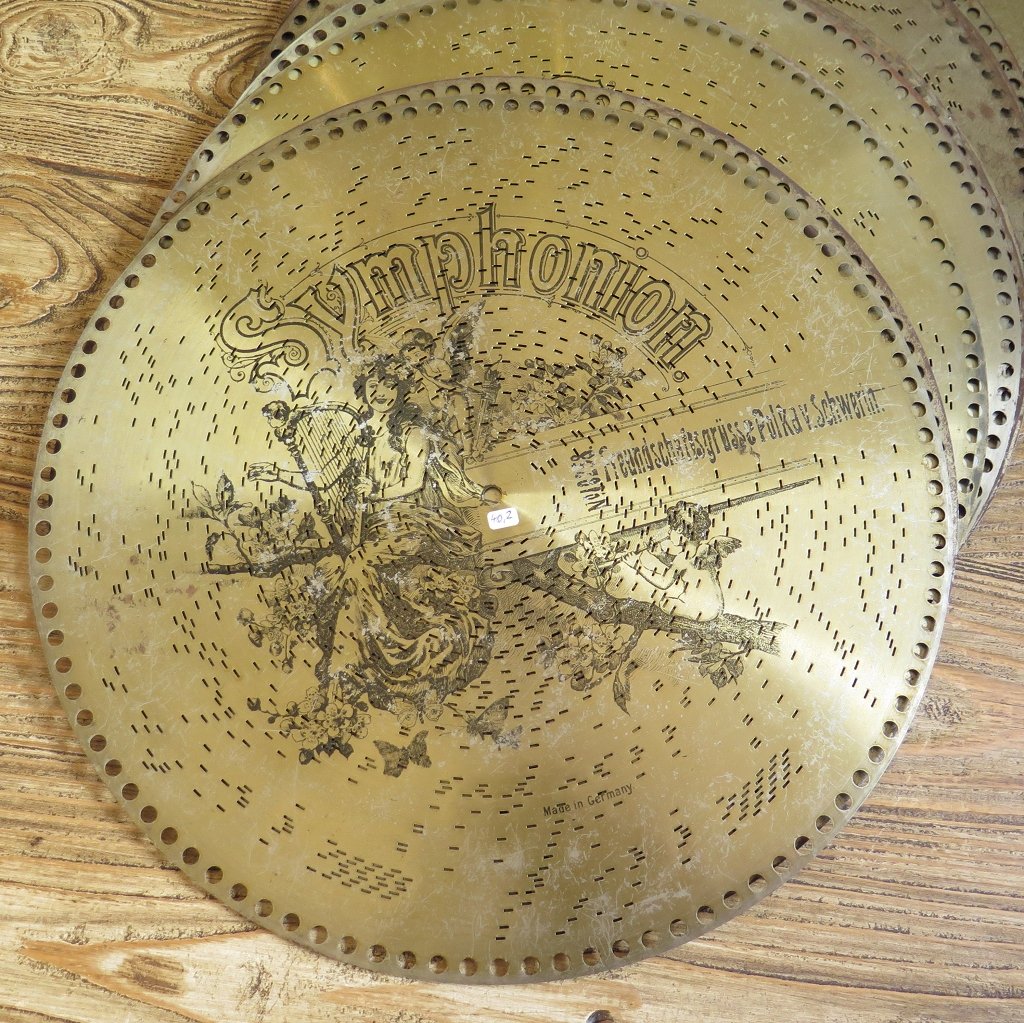Spieluhr Symphonion Gründerzeit 1890 Nussbaum