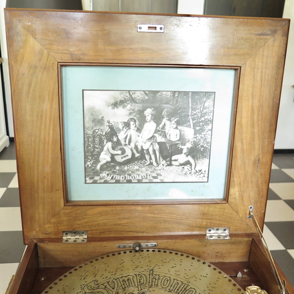 Spieluhr Symphonion Gründerzeit 1890 Nussbaum