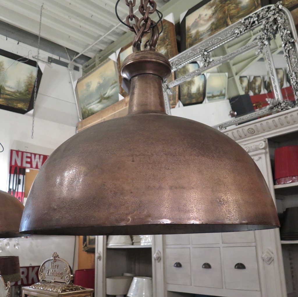 Hängelampe Lampe Metall Kupfer 0,70 m