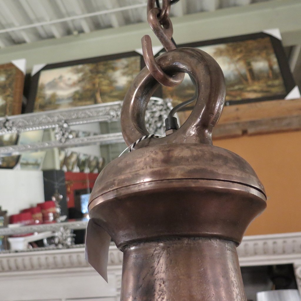Hängelampe Lampe Metall Kupfer 0,70 m