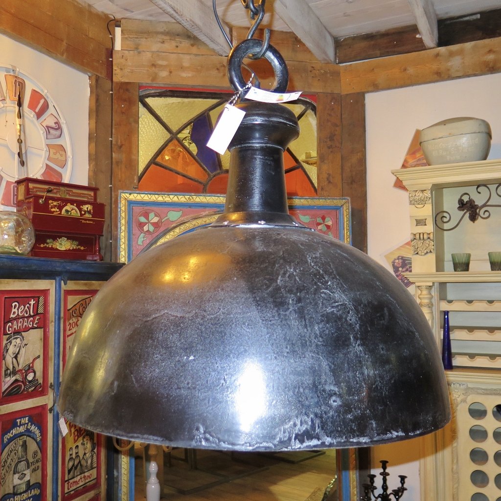 Hängelampe Lampe Metall Schwarz-Silber 0,70 m