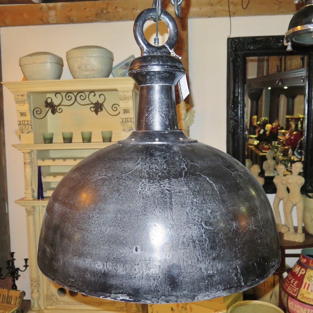 Hängelampe Lampe Metall Schwarz-Silber 0,70 m