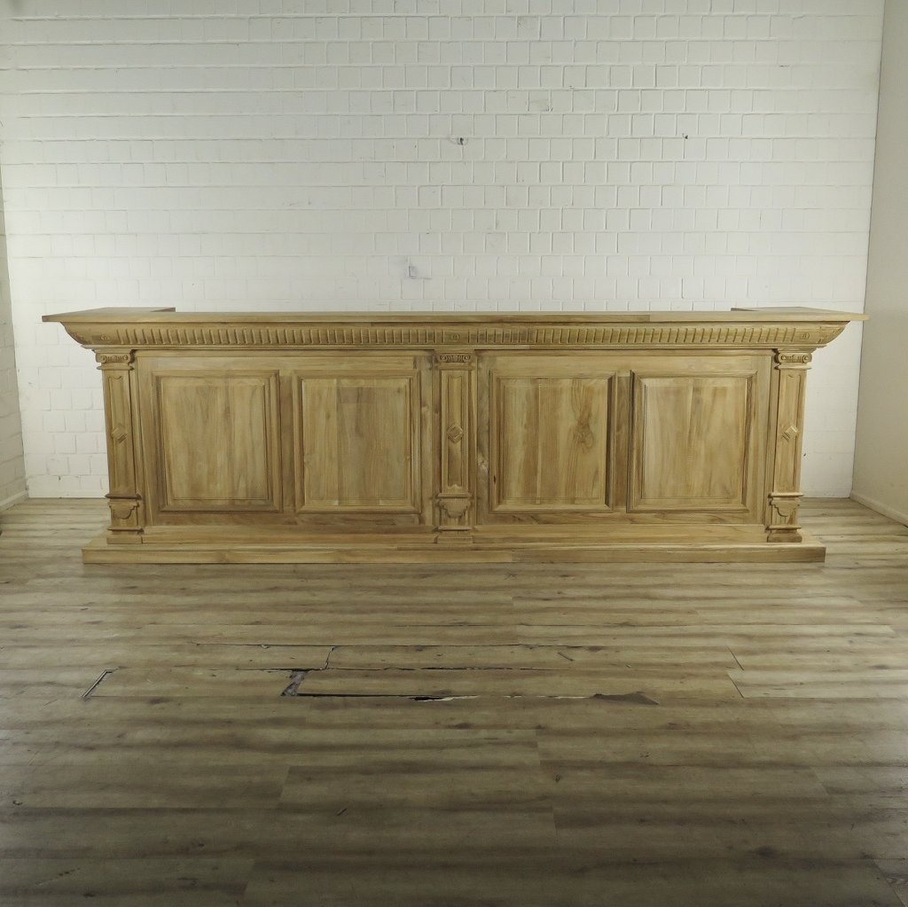 Theke Tresen Regal Bella Teakholz 3,60 m