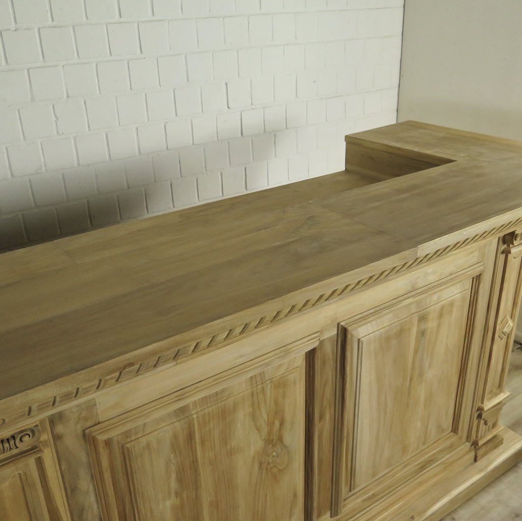 Theke Tresen Bella Teakholz 3,60 m