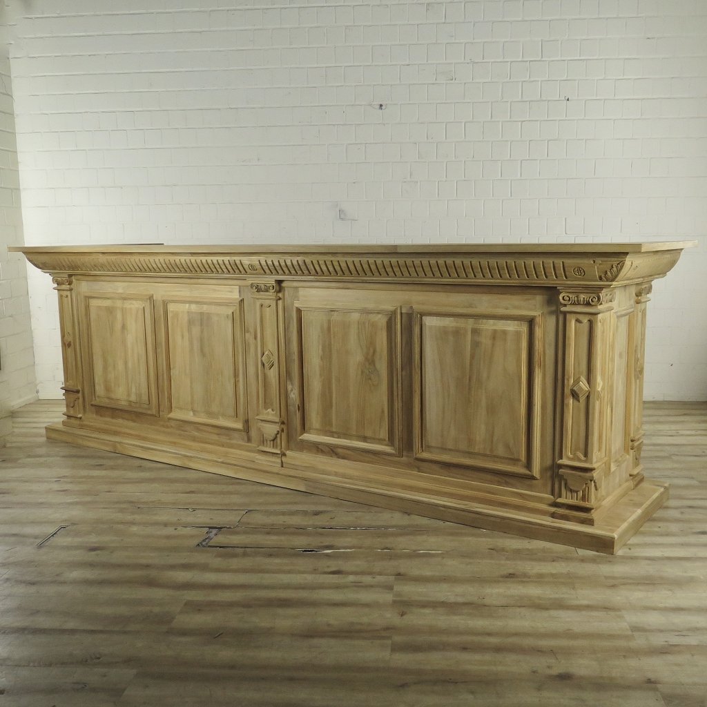 Theke Tresen Bella Teakholz 3,60 m