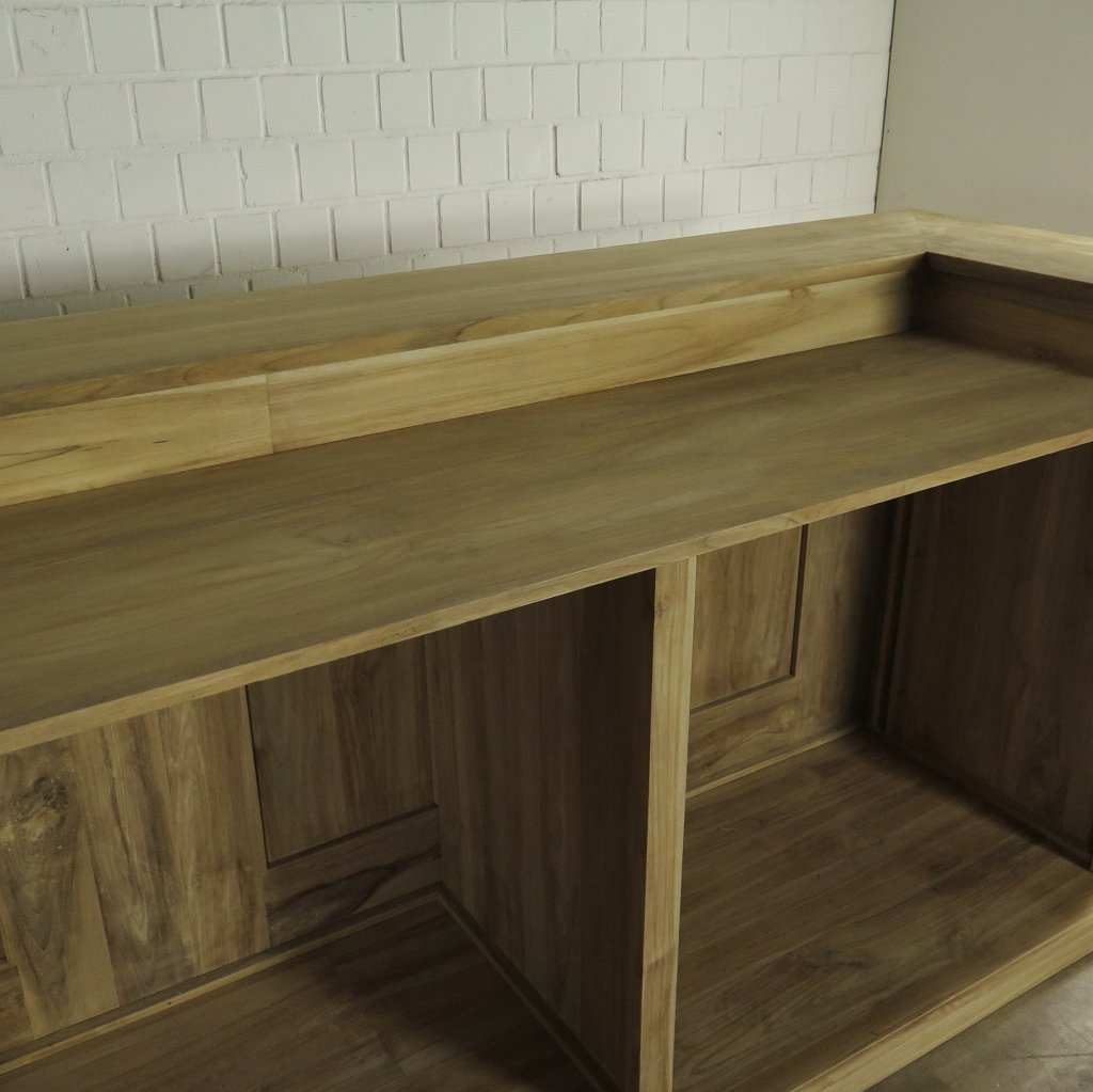 Theke Tresen Regal Bella Teakholz 3,60 m