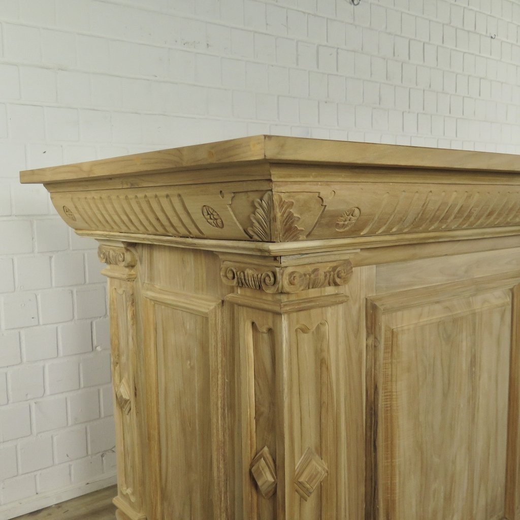 Theke Tresen Regal Bella Teakholz 3,60 m