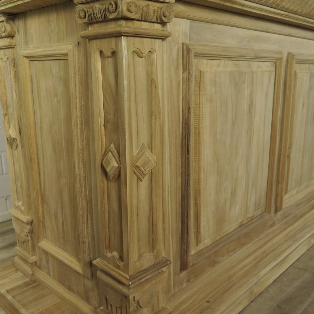 Theke Tresen Bella Teakholz 3,60 m
