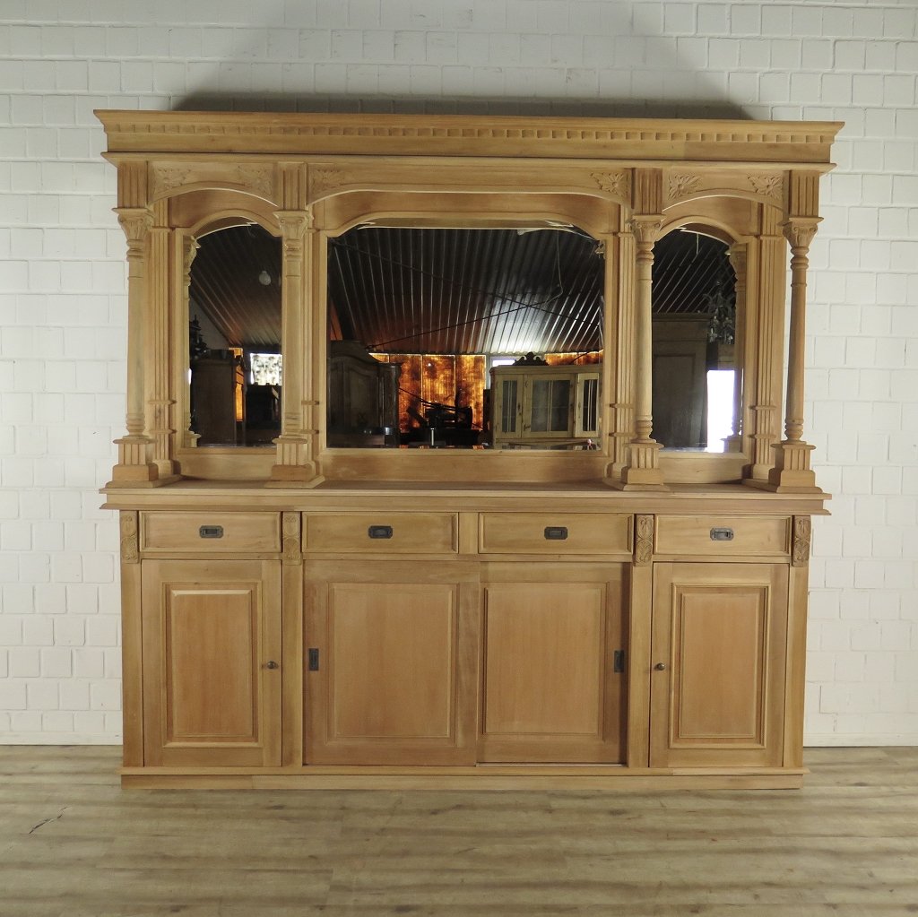 Englische Bar Rückwandbuffet Mahagoni 2,60 m