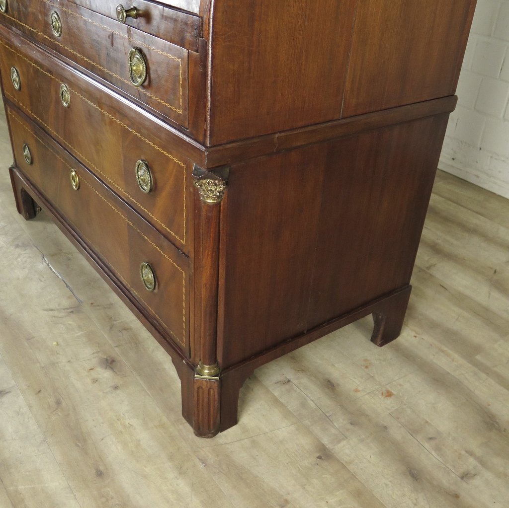 Sekretär Schreibtisch Biedermeier 1840 Mahagoni