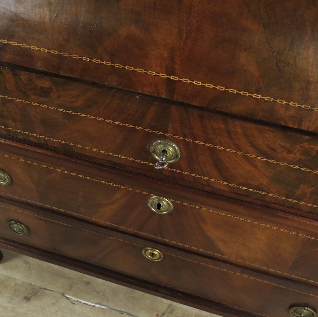 Sekretär Schreibtisch Biedermeier 1840 Mahagoni
