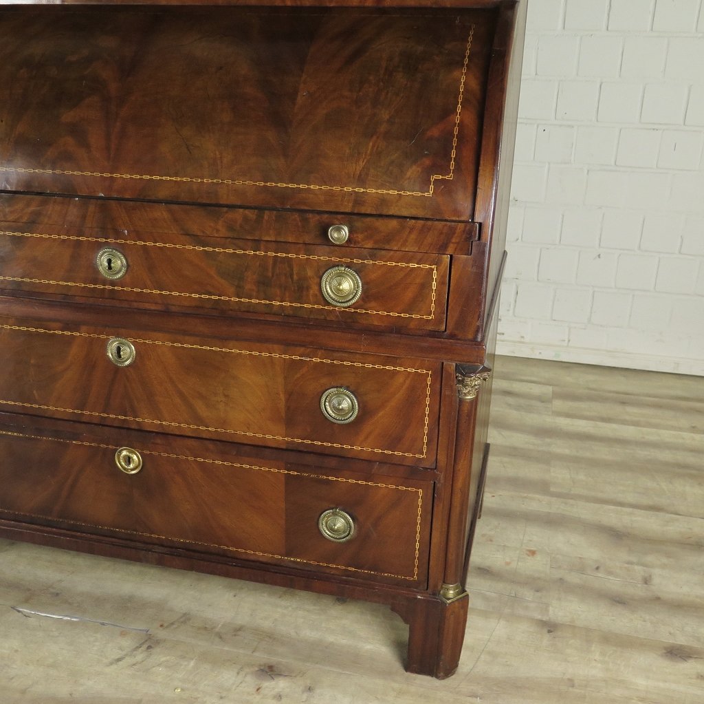 Sekretär Schreibtisch Biedermeier 1840 Mahagoni