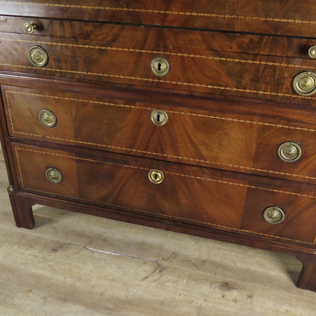 Sekretär Schreibtisch Biedermeier 1840 Mahagoni