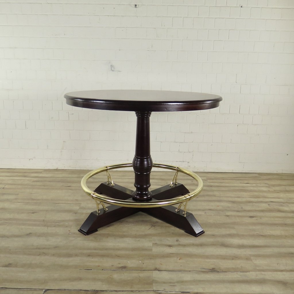 Stehtisch Bartisch Mahagoni Ø 1,40