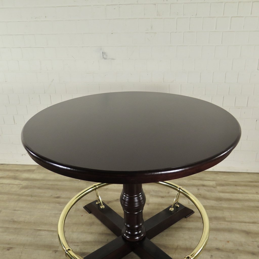 Stehtisch Bartisch Mahagoni Ø 1,40