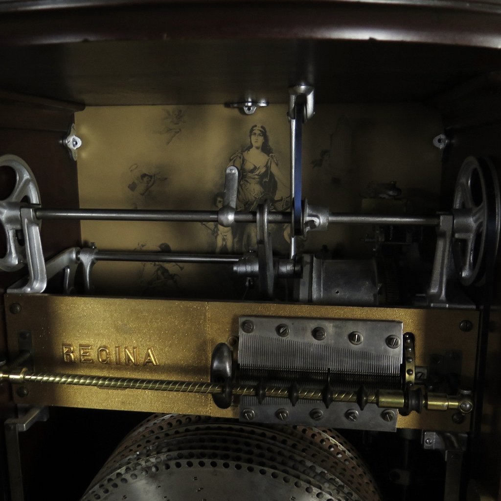 Spieluhr Regina Musik-Automat Gründerzeit 1894 Mahagoni
