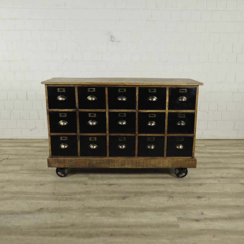 Apothekerschrank Sideboard Mangoholz 1,40 m