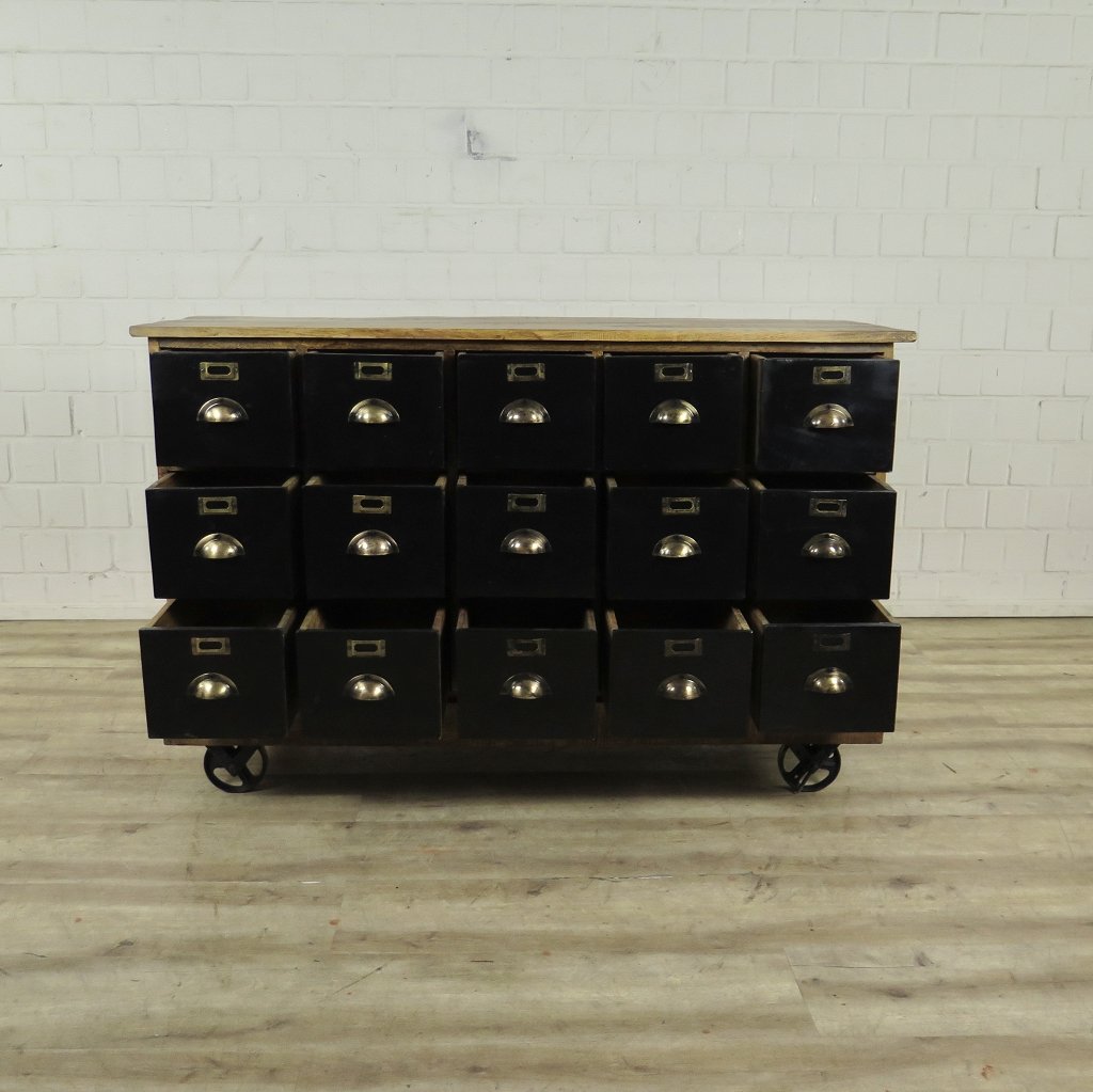 Apothekerschrank Sideboard Mangoholz 1,40 m