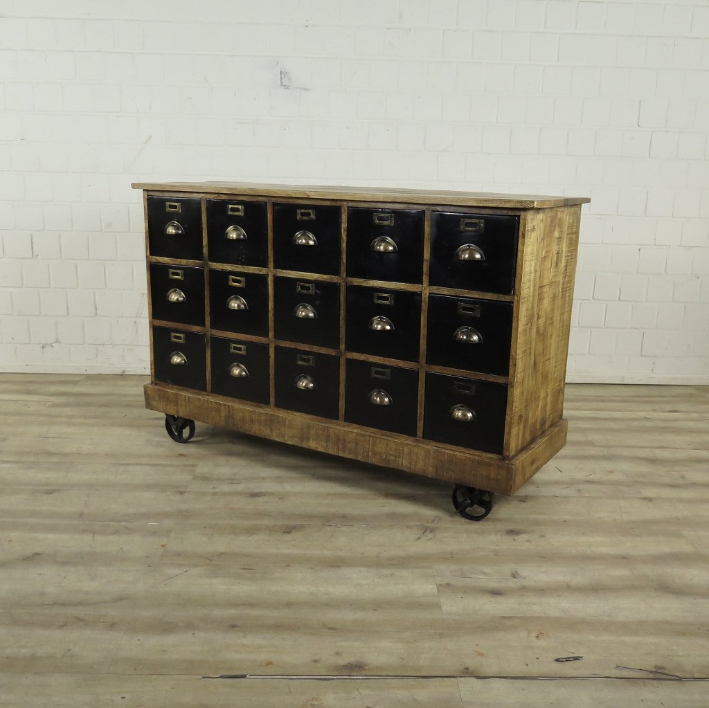 Apothekerschrank Sideboard Mangoholz 1,40 m