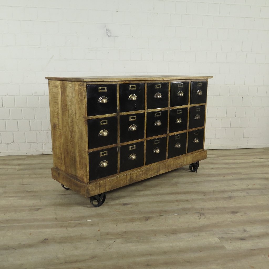 Apothekerschrank Sideboard Mangoholz 1,40 m