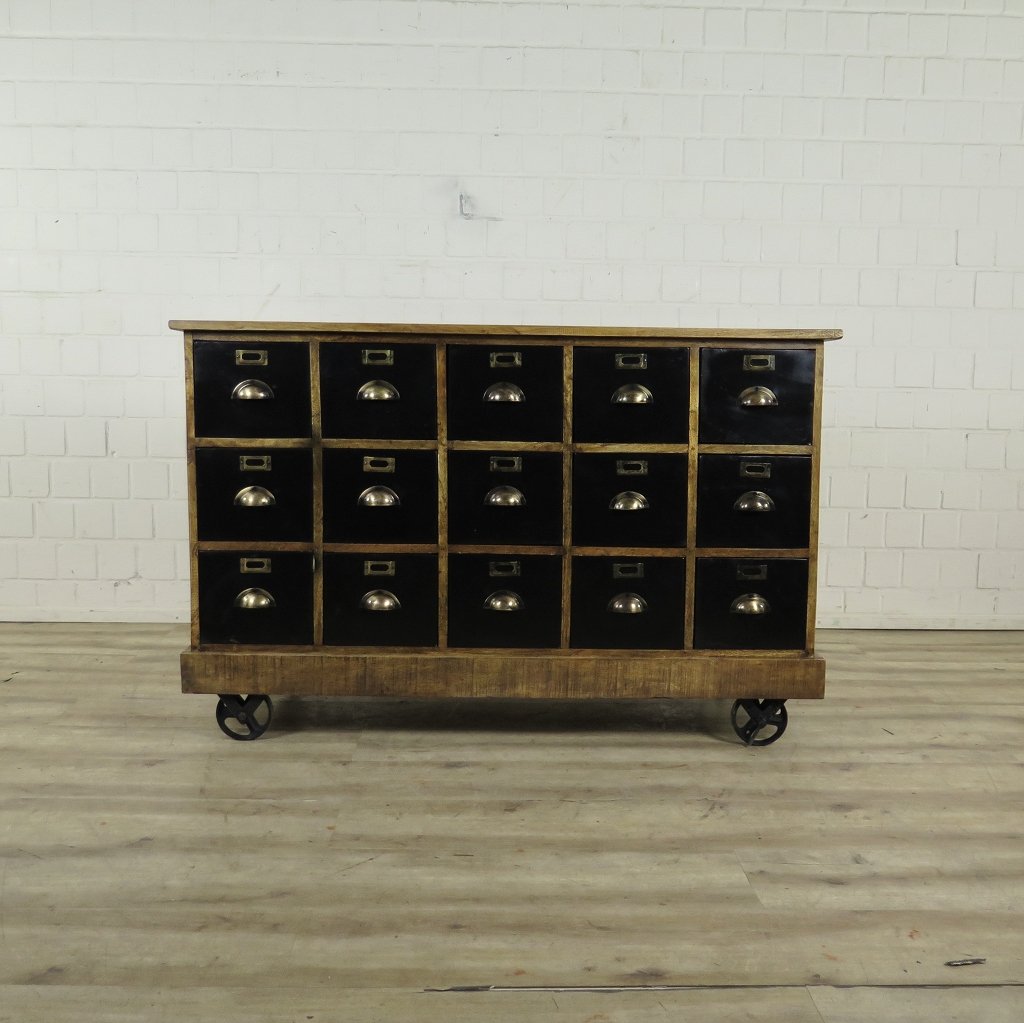 Apothekerschrank Sideboard Mangoholz 1,40 m