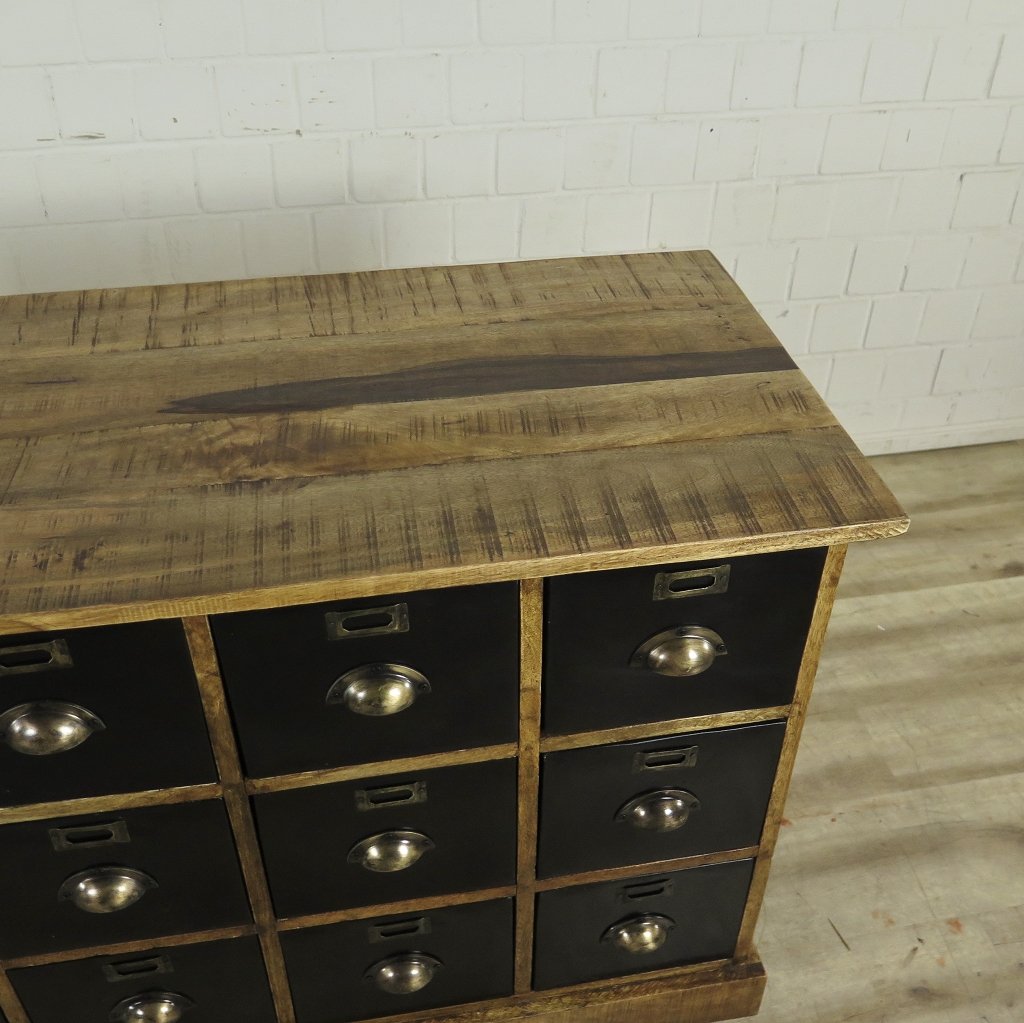 Apothekerschrank Sideboard Mangoholz 1,40 m