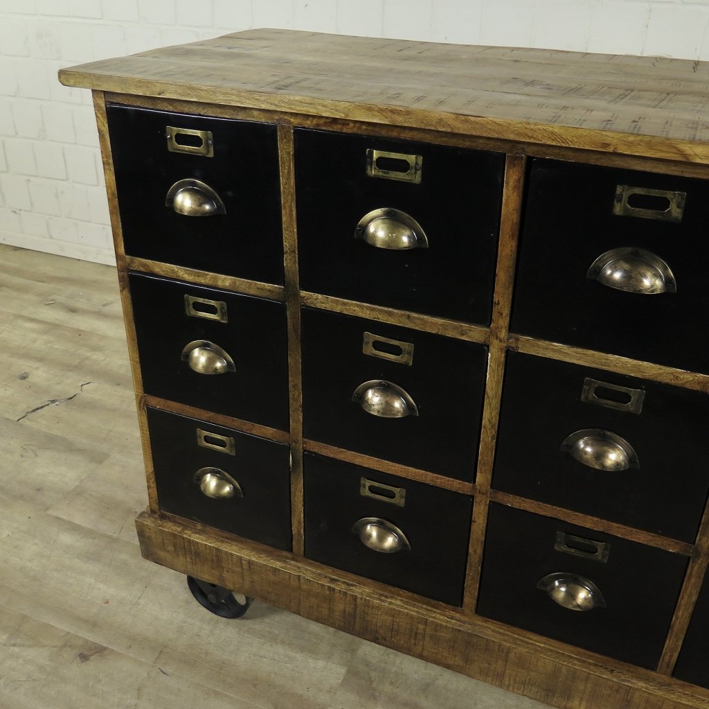 Apothekerschrank Sideboard Mangoholz 1,40 m