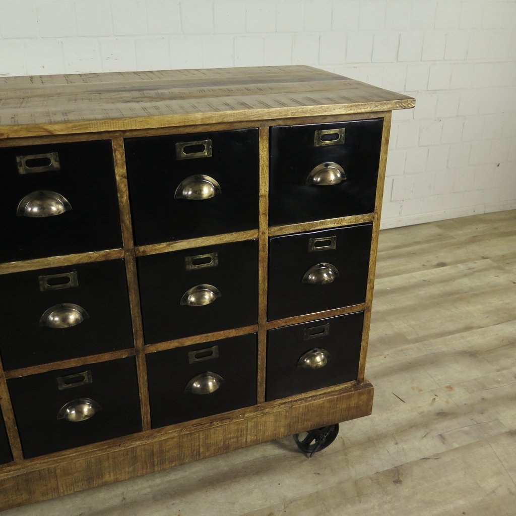 Apothekerschrank Sideboard Mangoholz 1,40 m
