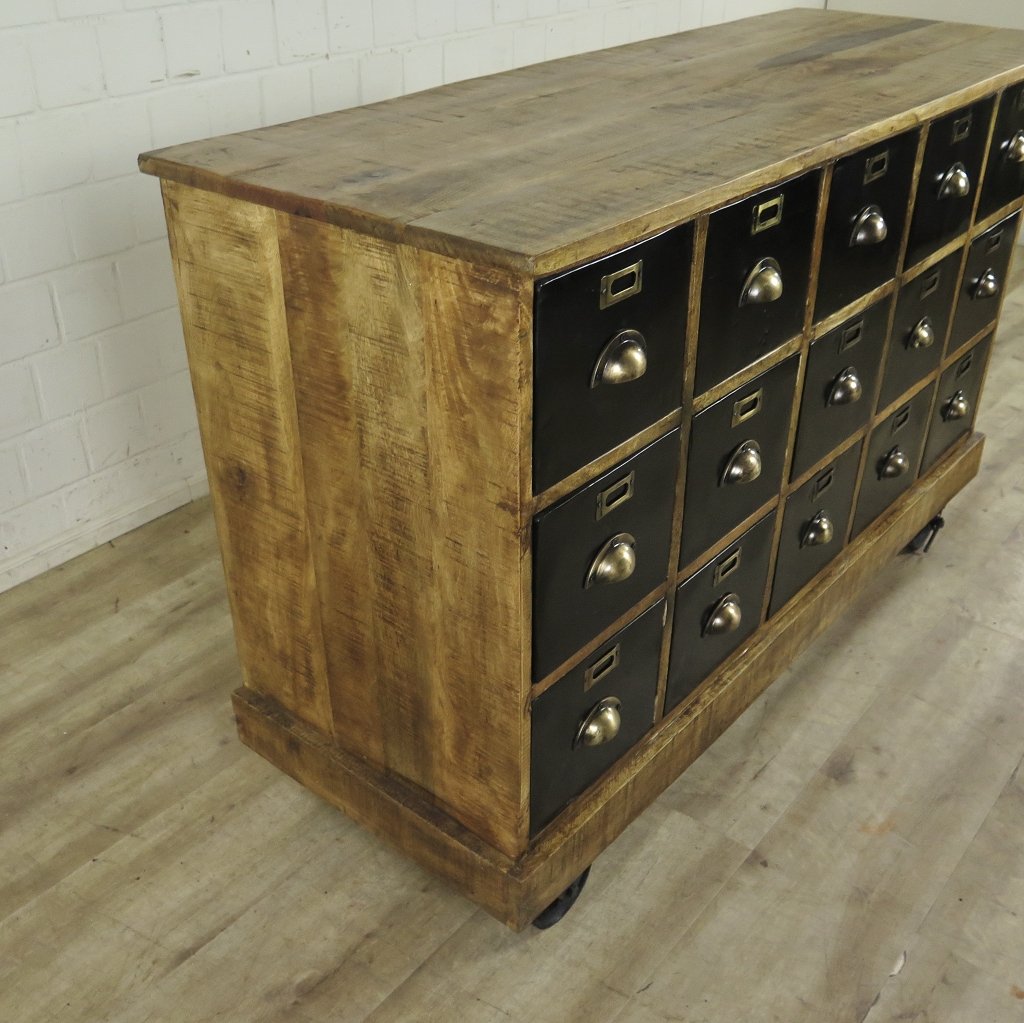 Apothekerschrank Sideboard Mangoholz 1,40 m