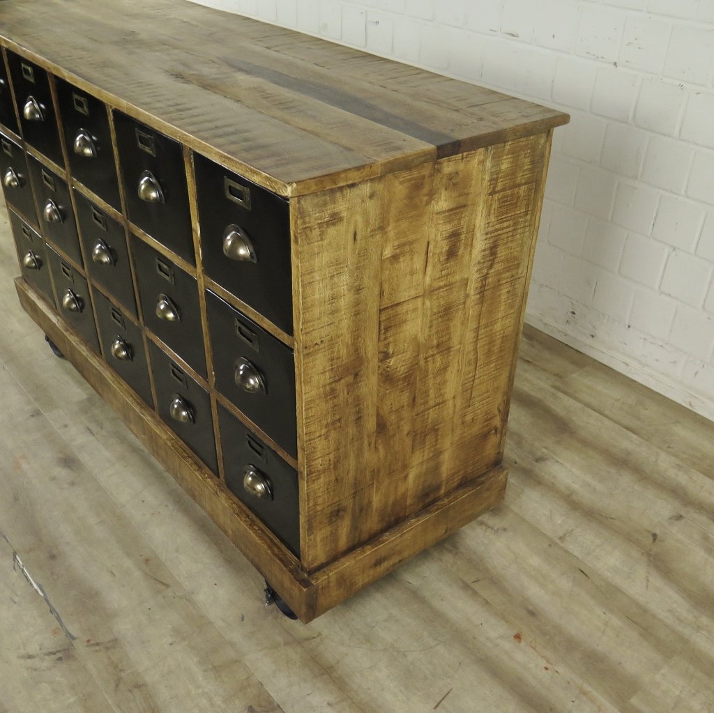 Apothekerschrank Sideboard Mangoholz 1,40 m