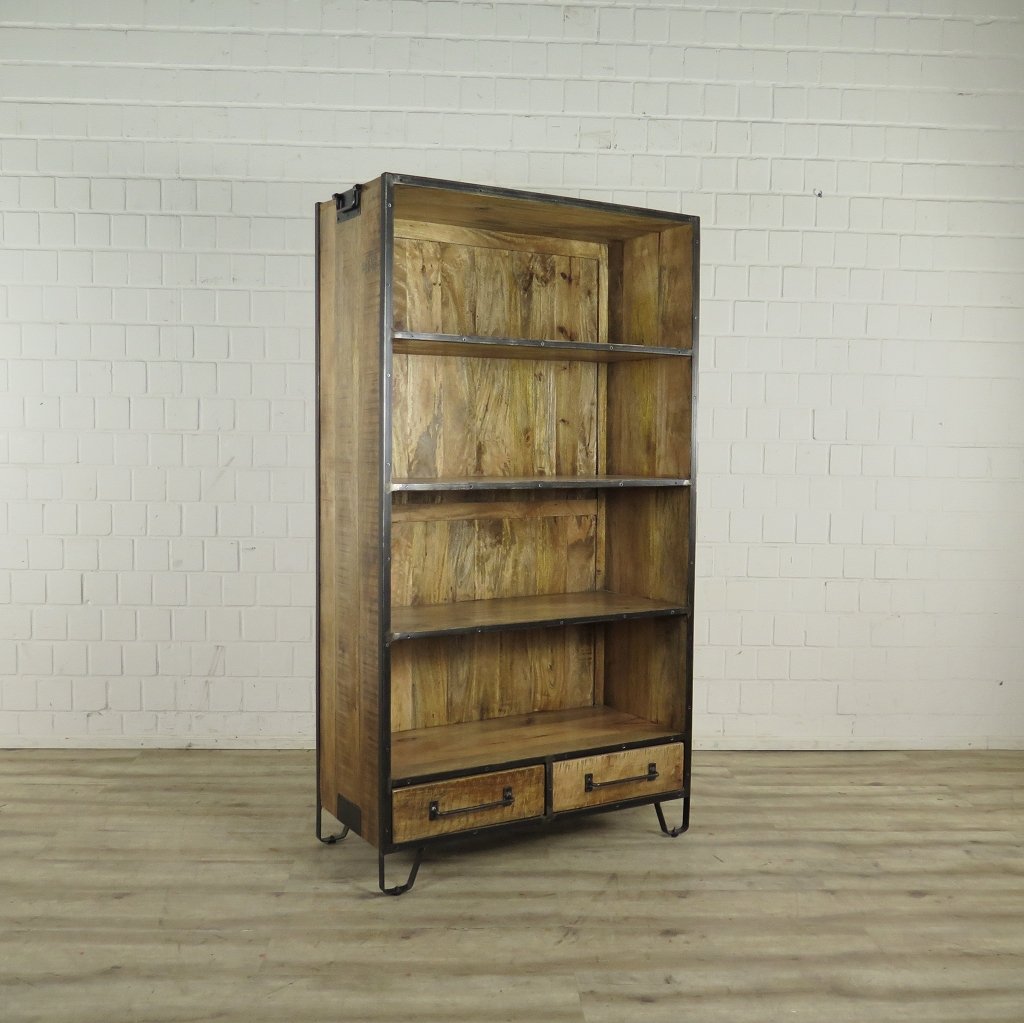 Regal Bücherschrank Mangoholz 1,00 m