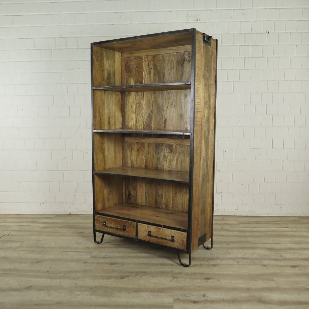 Regal Bücherschrank Mangoholz 1,00 m