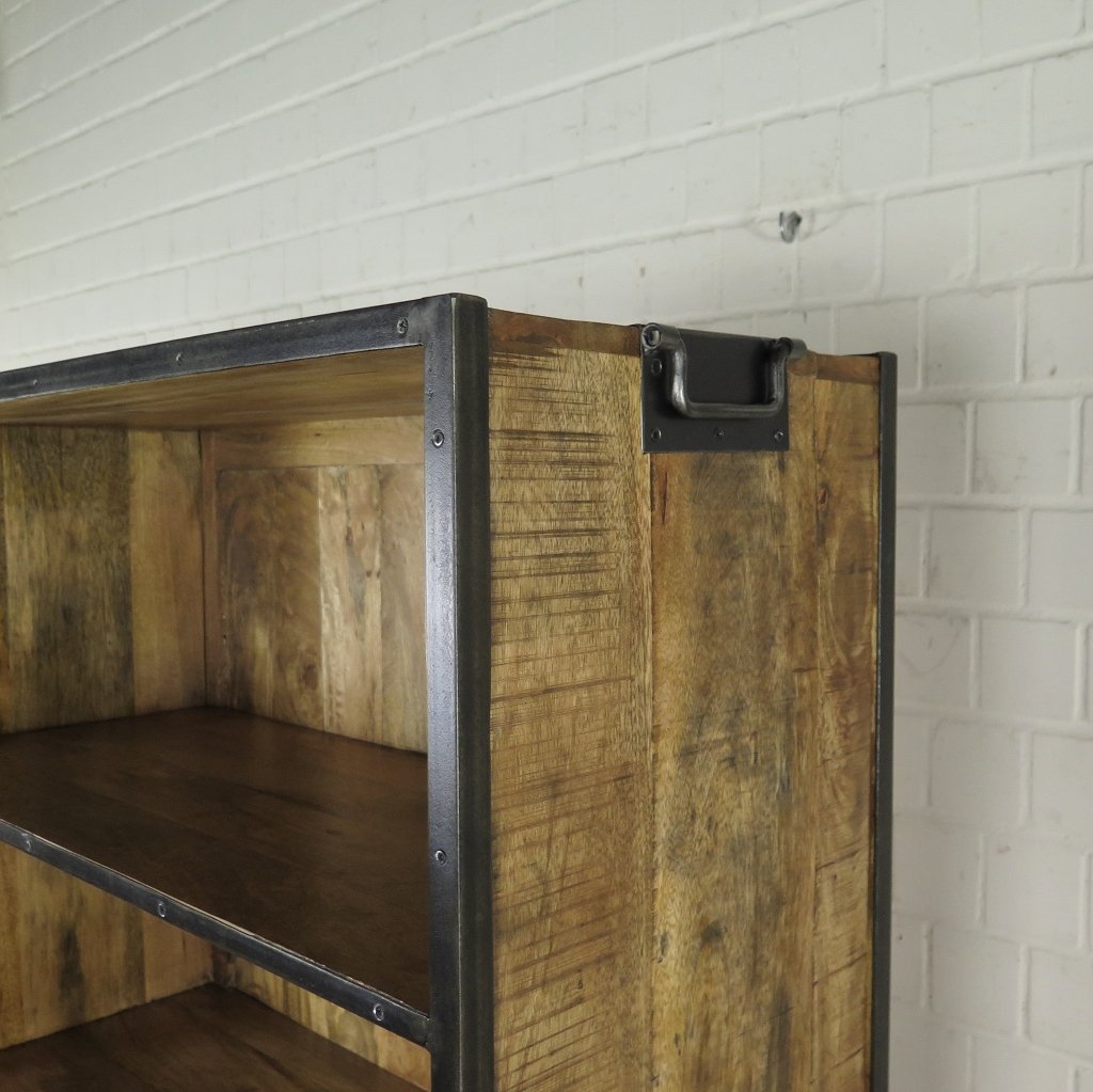 Regal Bücherschrank Mangoholz 1,00 m