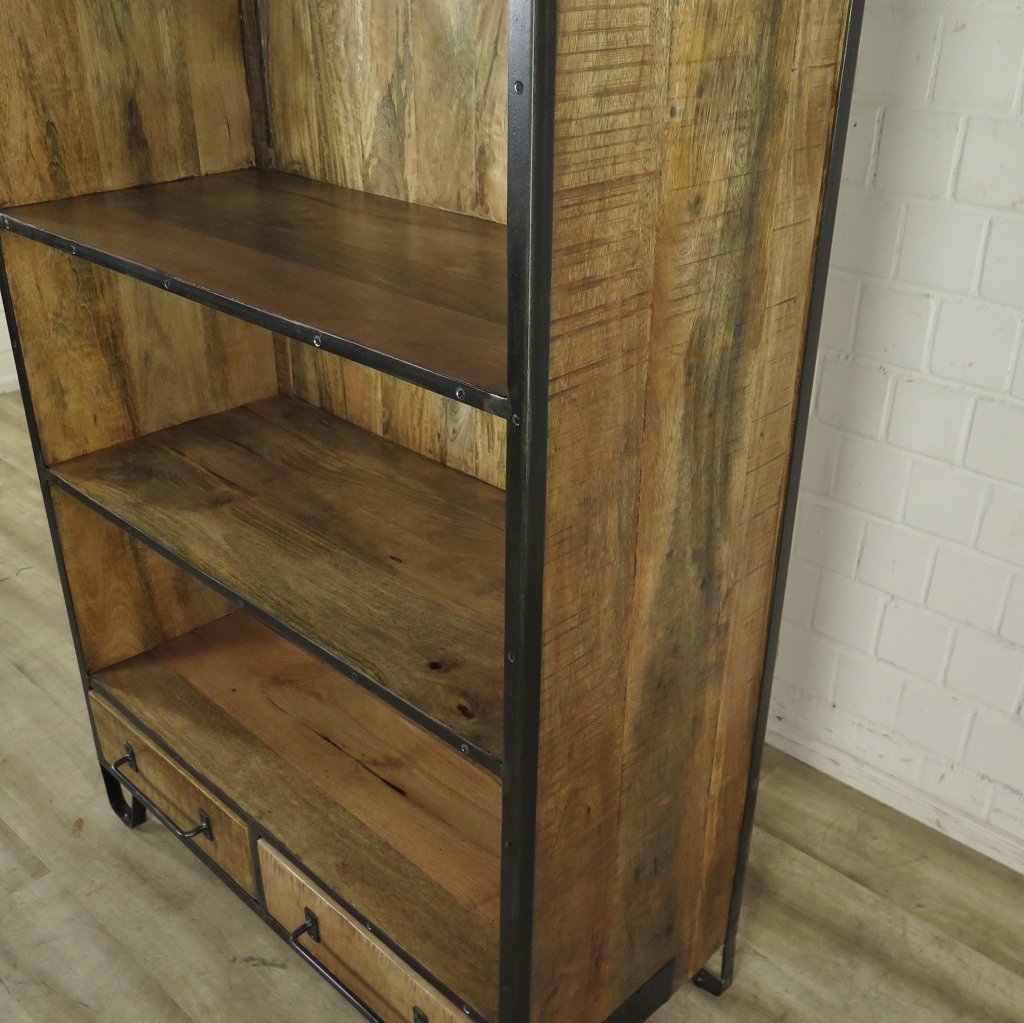 Regal Bücherschrank Mangoholz 1,00 m