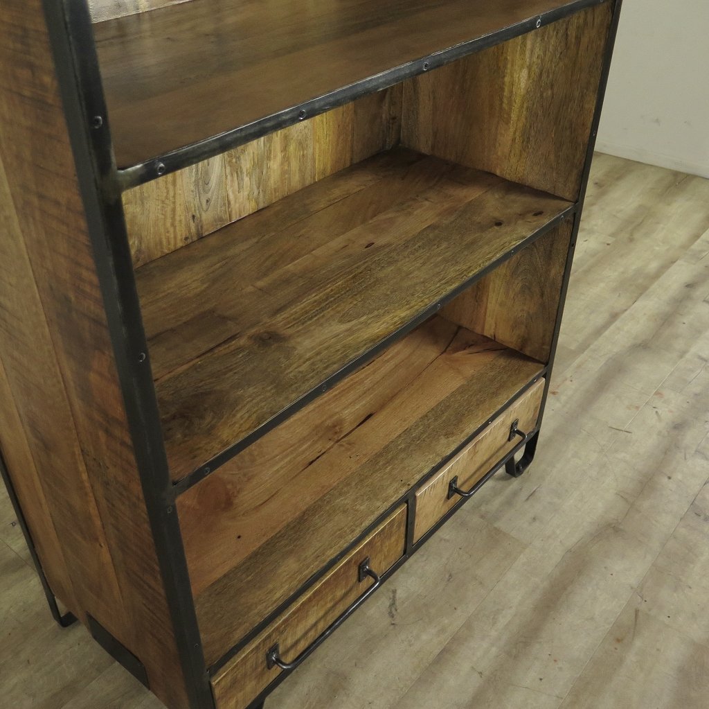 Regal Bücherschrank Mangoholz 1,00 m