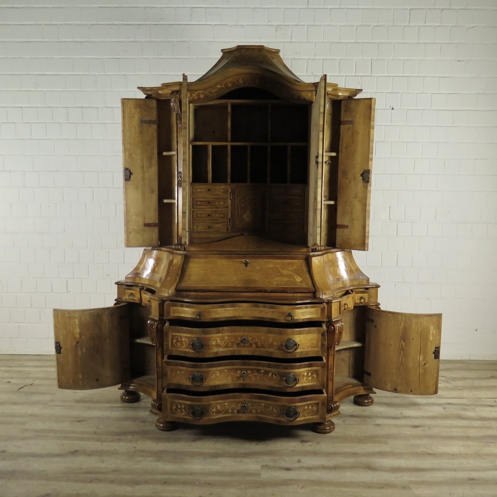 Tabernakel Sekretär Tabernakelsekretär Barockstil Nussbaum