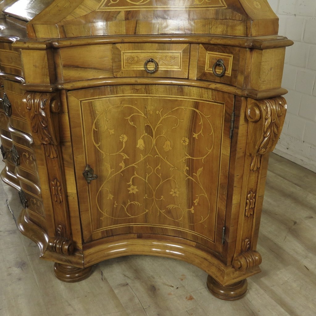 Tabernakel Sekretär Tabernakelsekretär Barockstil Nussbaum