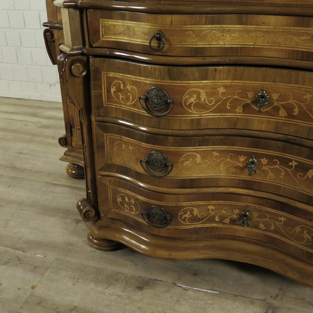 Tabernakel Sekretär Tabernakelsekretär Barockstil Nussbaum