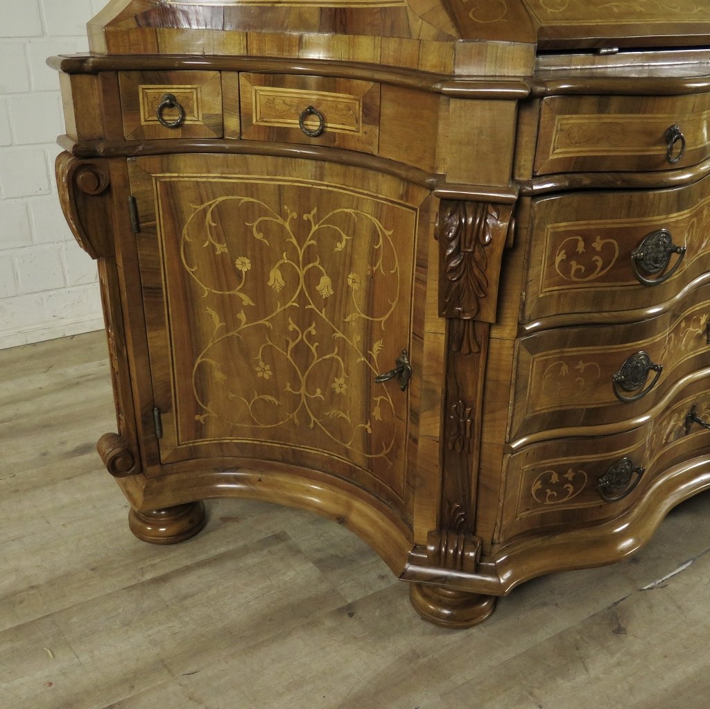 Tabernakel Sekretär Tabernakelsekretär Barockstil Nussbaum