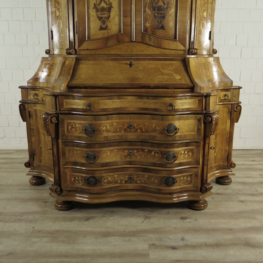Tabernakel Sekretär Tabernakelsekretär Barockstil Nussbaum