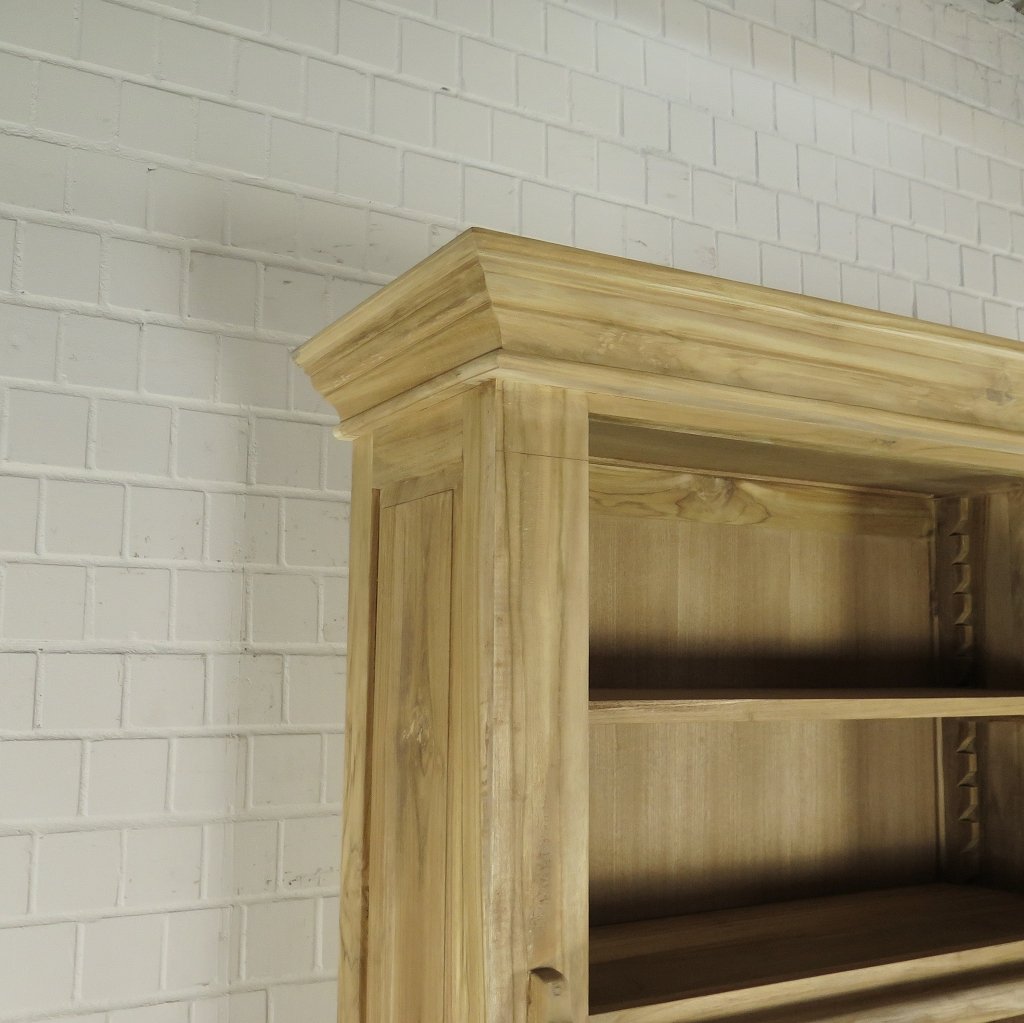Bibliotheksschrank Schrank 2,10 m Teakholz