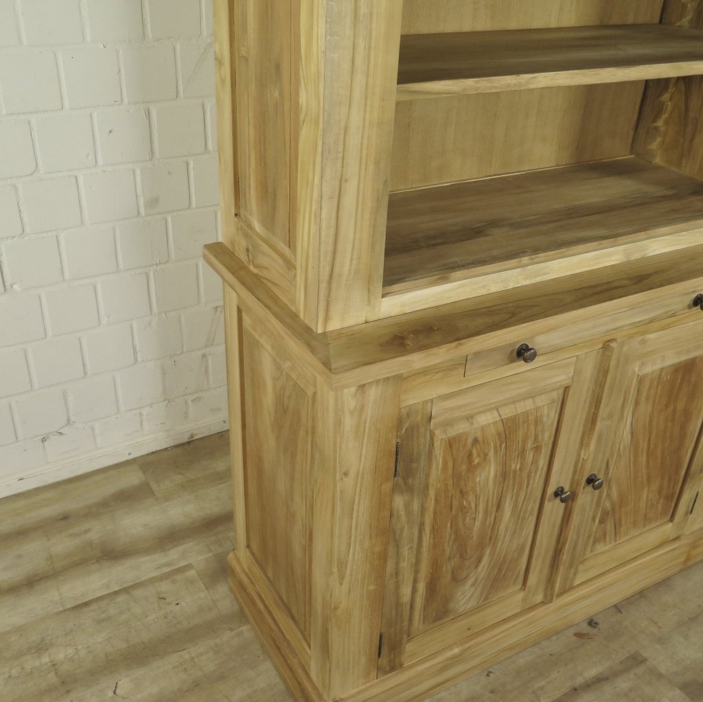 Bibliotheksschrank Schrank 2,10 m Teakholz