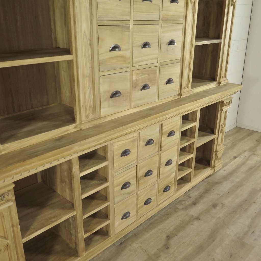 Theke Tresen Regal Bella Teakholz 2,31 m