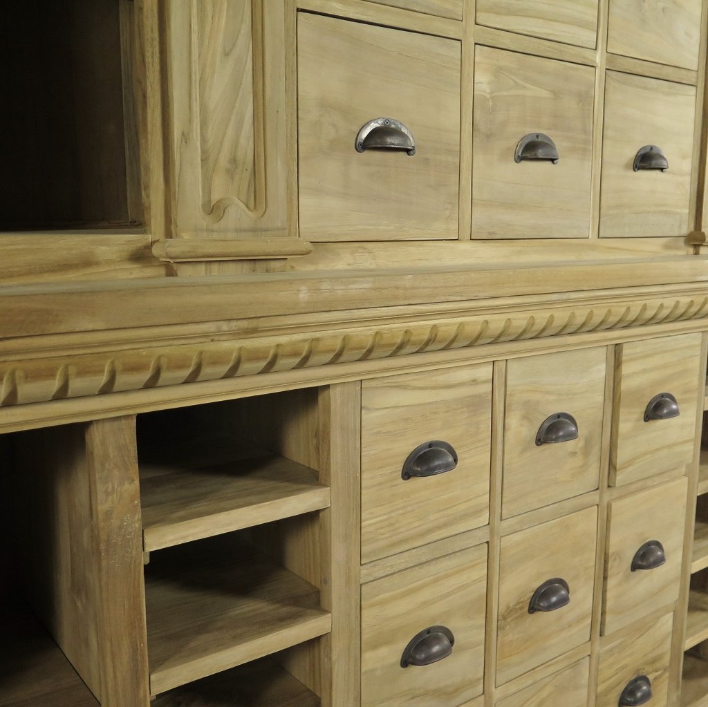 Theke Tresen Regal Bella Teakholz 2,31 m
