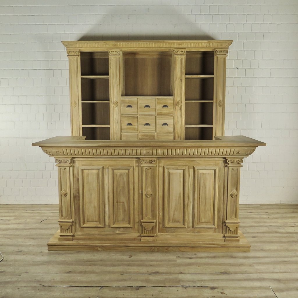 Theke Tresen Regal Bella Teakholz 2,31 m
