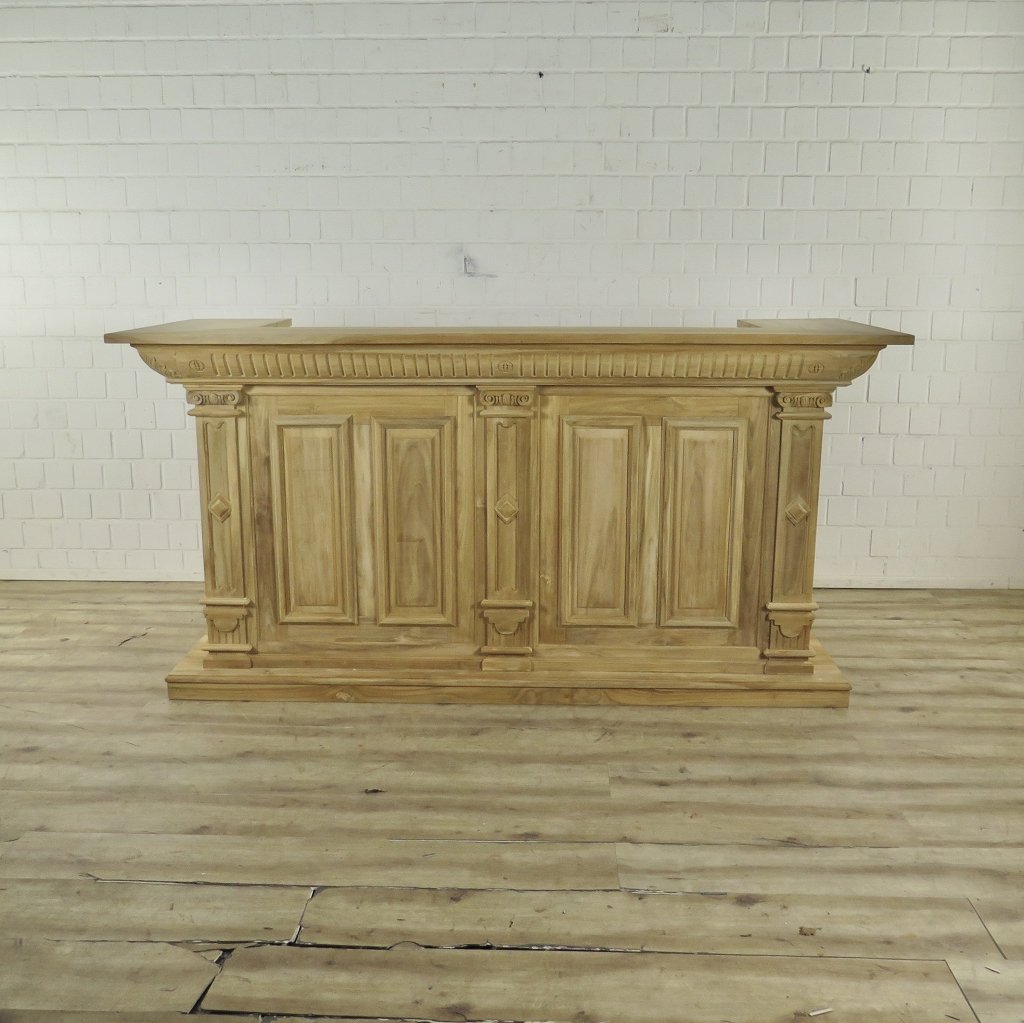 Theke Tresen Regal Bella Teakholz 2,31 m