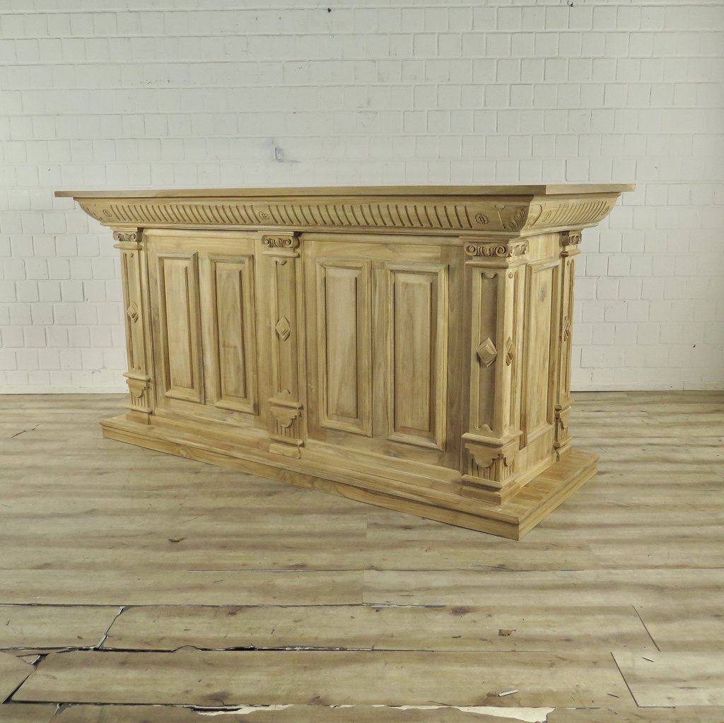 Theke Tresen Regal Bella Teakholz 2,31 m