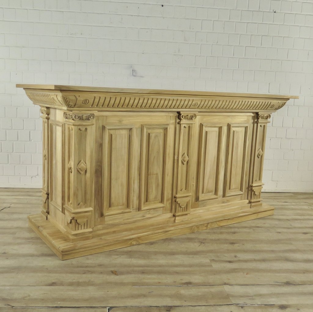 Theke Tresen Regal Bella Teakholz 2,31 m