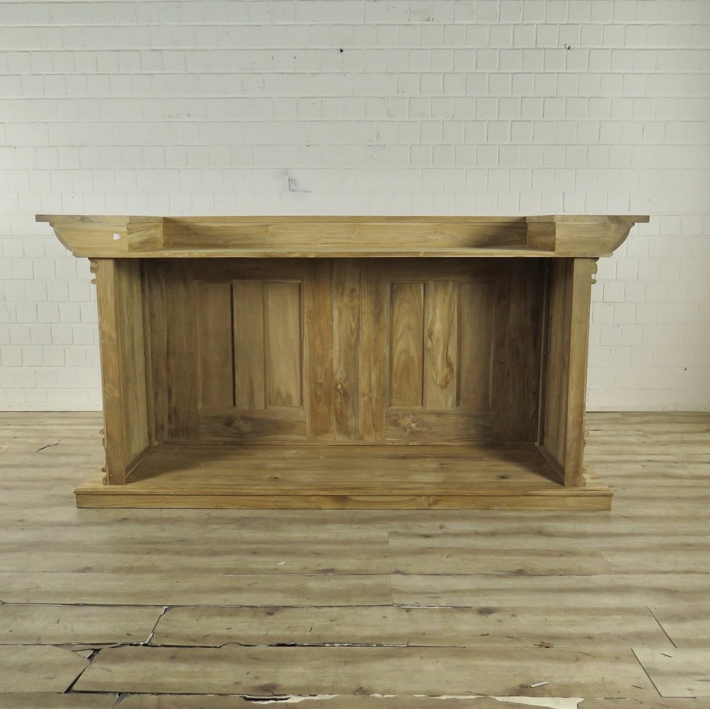 Theke Tresen Regal Bella Teakholz 2,31 m